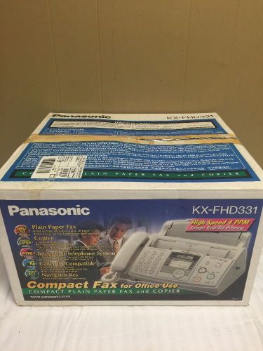 Brand New Panasonic KX-FHD331 Plain Paper Compact Fax / Copier Ships Fast!