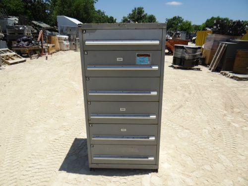 Stanley vidmar nu-era grey 6 drawer tool cabinet box chest shop storage mechanic for sale