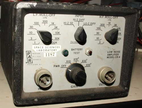 Princeton Applied Research PAR CR-4 Low-Noise Amplifier + Power Supply