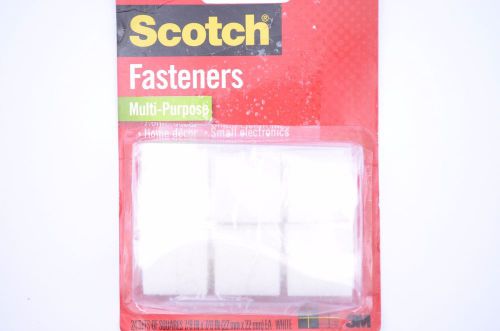 Scotch Multi-Purpose Reclosable Square Fasteners 7/8&#034; x 7/8&#034;,   24 sets   A2343V