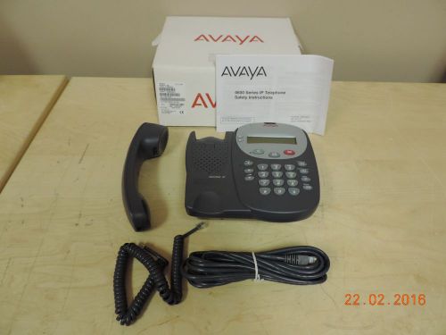 Lot x5 Avaya 4602SW IP Phones - Used w/ Handsets, Cables