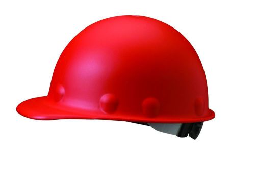 Fibre-metal red roughneck p2a series class c and g fiberglass hard hat for sale