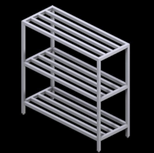 National Cart Co AL-CS-2436 36&#034; Frame for Cantilevered Shelf system
