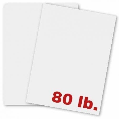 Superfine Printing Inc. White Card Stock - 8 1/2 X 11 in 80 Lb. Cover Smooth