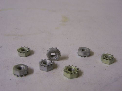 8-32 k-lock nuts zinc attached free spinning external tooth lock washer qty. 100 for sale
