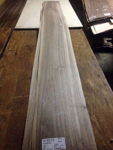 Wood Walnut Veneer  102 x10,11,12,  total  3  pcs RAW VENEER N628..