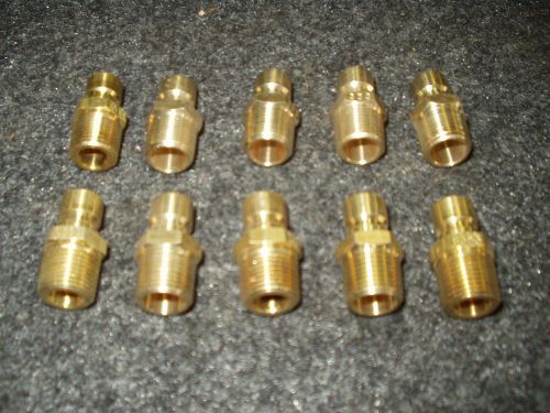 NEW LOT OF 10 PPE BRASS MALE PLUG FITTING B353