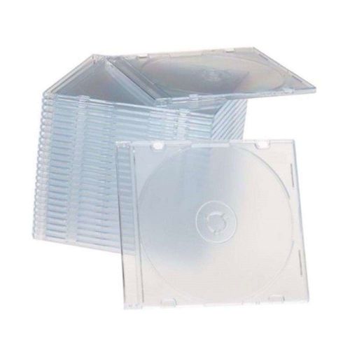 30 New Clear Single Slim Disc CD Jewel Case