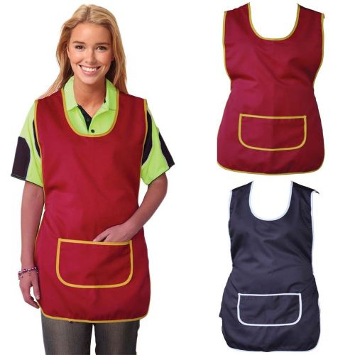 NEW WOMENS LADIES SMOCK APRON KITCHEN BAR WAITER BUTCHER CHEF COOK WORK APRONS
