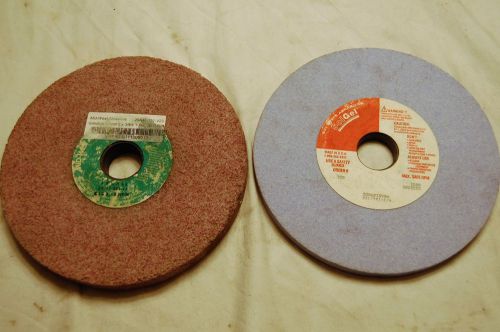 8&#034; X 1-1/4&#034; Grinding Wheel 1/2&#034; Blue &amp; 3/4&#034; Pink