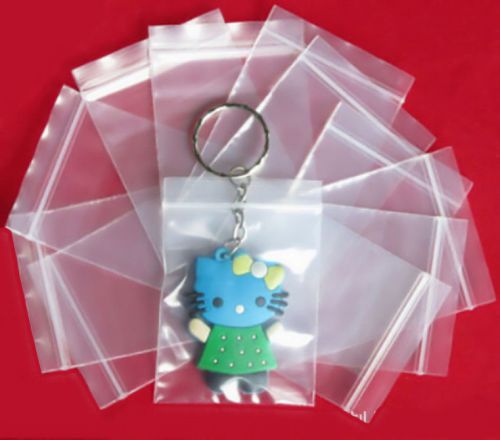 100pcs 2x3 Small 0.2 mm Plastic Bags Packing White Block Zip Lock Zipper Bags