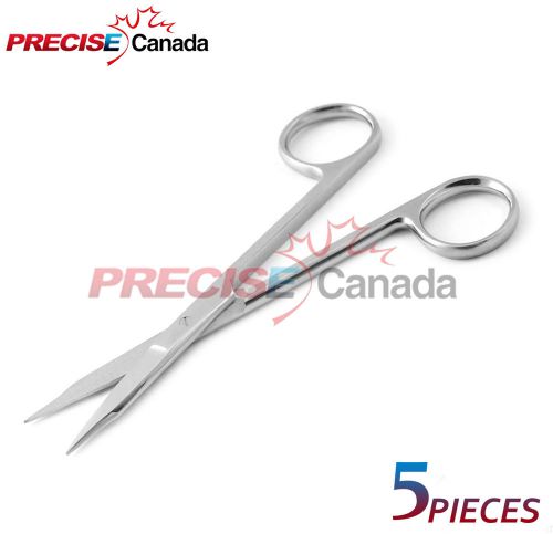 SET OF 5 GOLDMAN-FOX SCISSOR STRAIGHT DENTAL SURGICAL INSTRUMENTS