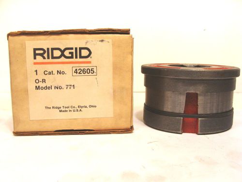 NOS RIDGID USA machinist mechanic No.771 ADAPTOR  for 0-R Die Heads #42605 $215