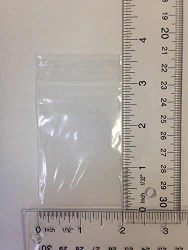 2x3, 2Mil Clear Reclosable Zip Lock Bags, case of 1000