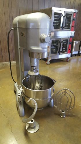 Hobart 60 quart mixer with stainless steel bowl
