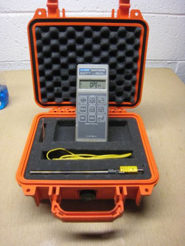 Alnor Digitherm 6630 K-J Thermocouple T-163359 WITH PELICAN 1200 CASE