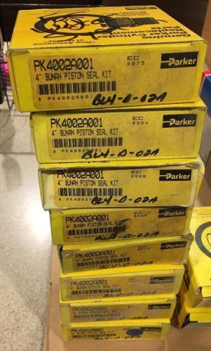 NEW Lot Of 8 Parker PK4002A001 4&#034; Bunan Piston Seal Kit 4 FACTORY SEALED