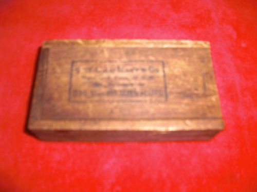 Vintage s w card mgf co. (3) taps in wooden box for sale