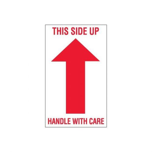 &#034;tape logic labels, &#034;&#034;this side up - handle with care&#034;&#034;, 3&#034;&#034; x 5&#034;&#034;, 500/roll&#034; for sale