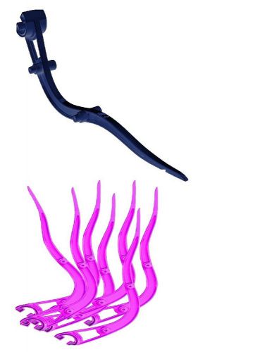 Noble outfitters wave fork manure pooper scooper navy flamingo 41106 for sale