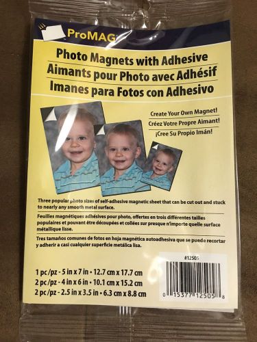 Photo Magnets with Adhesive Misc Sizes
