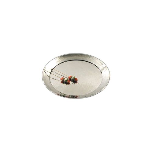 American Metalcraft HMRST2001 20&#034; Round Hammered S/S Tray