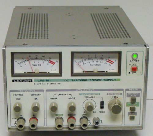 Leader lps 151 dc tracking power supply for sale