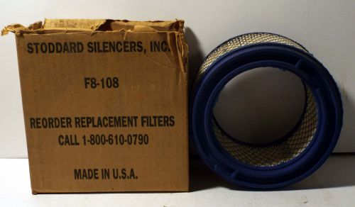 1 NEW STODDARD SILENCERS F8-108 FILTER