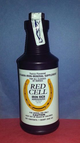 RED CELL 32 OZ FOR HORSES VITAMIN  IRON RICH HOMOGENIZED SELENIUM BIOTIN