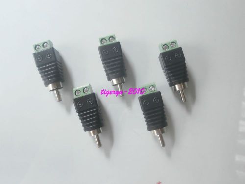 10Pcs RCA male Cat5 to Camera CCTV Video Balun Phone Connector Adapter