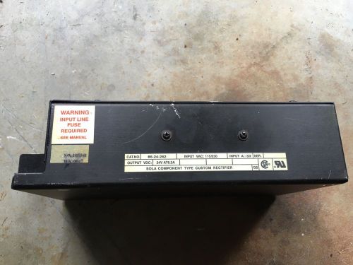 SOLA Power Supply 86-24-262 input 115/230 output 24V AT6.2A