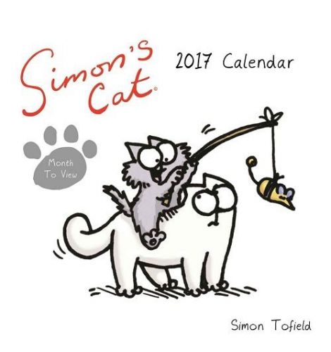 2017 EASEL DESK CALENDAR - SIMON&#039;S CAT 17 by 16 cms