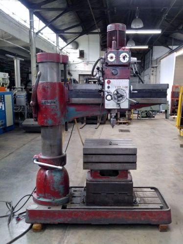 TAI PIIN RADIAL ARM DRILL TPR-1100 4&#039; X 11&#034; MT#4 POWER ELEVATION POWER FEEDS