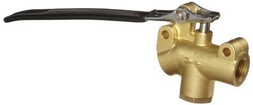 Kingston valves kingston 251 series brass angled flow control valve, lever for sale