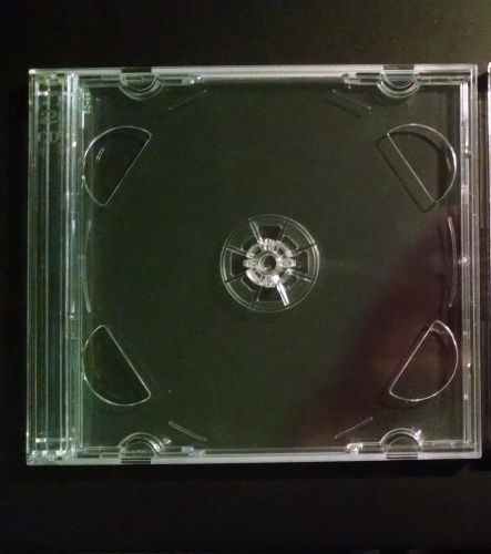 200 NEW 10.4MM DOUBLE CD JEWEL CASES WITH CLEAR TRAY PSC36CANADA