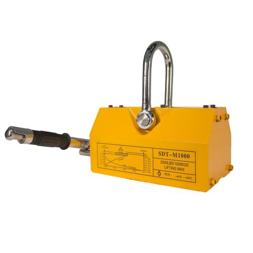 SDT 2200 LBS/1000 KG Magnetic Metal Lifting Hoist Shop Crane Neodymium Magnet