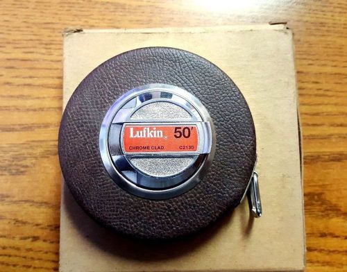 Lufkin C213D 3/8&#034; x 50&#039; Engineer Tape Chrome Clad