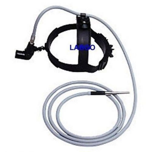 Ent headlight with fiber optic cable surgical labgo fg2 for sale