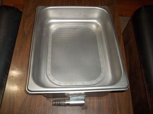 RESTAURANT EQUIPMENT/ STAINLESS STEEL STEAM TABLE DRAIN PAN 12 5/8 X 10 1/4 /