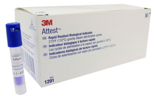 3m 1291 attest rapid readout indicators - box of 50 - sterilization monitoring for sale