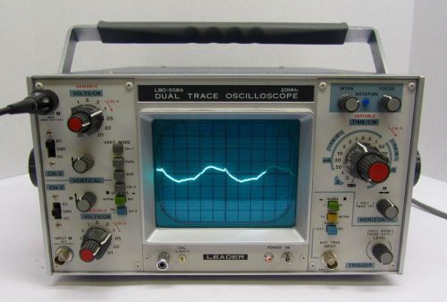 Leader LBO-508A 20MHz Analog Dual Trace Oscilloscope
