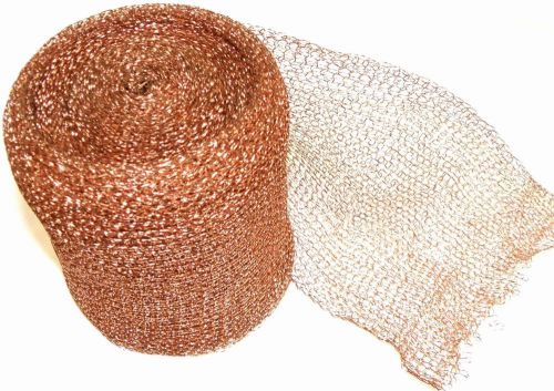 NEW 5&#034; x 100&#039; Copper Gauze Mesh