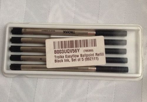 Troika Easyflow Ballpoint refill set of 5 - (99z111)