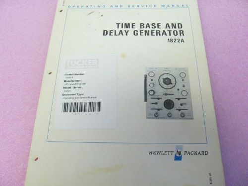Agilent/HP 1822A:  Time Base &amp; Delay Generator Service Manual/schematics, Parts