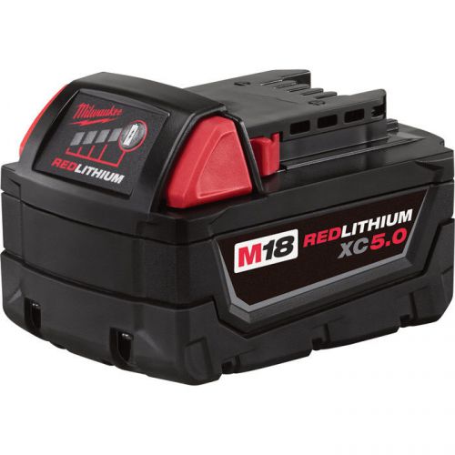 BRAND NEW MILWAUKEE M18 RED LITHIUM BATTERY XC 5.0 EXTENDED CAPACITY