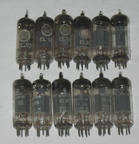 12x  EL 95 6DL5 Vintage Tube Tubes VAlvo Siemens RFT etc tested good