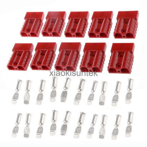 10pcs Battery Quick Connect Winch Connector Plug Power Supply 50A