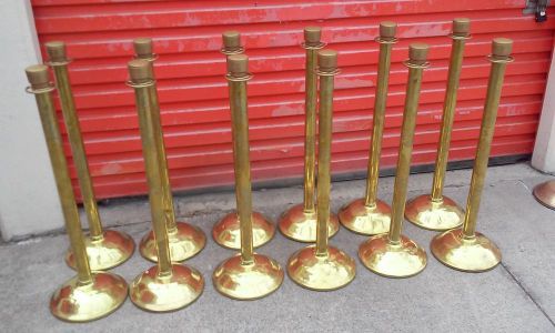 Crowd control stand Disney Stanchion Post With Base And Topper Brass