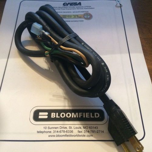 Bloomfield-Wells 6407-15/2E-70353 110 VAC Power Cord &amp; Cap Assembley  NEW