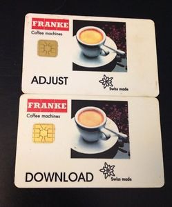 FRANKE ESPRESSO MACHINE DOWNLOAD AND ADJUST CARDS